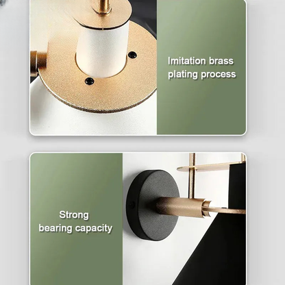 Verthara Premium Nordic Hardwired Wall Sconce with Rotary Switch
