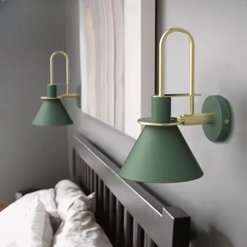 Verthara Premium Nordic Hardwired Wall Sconce with Rotary Switch