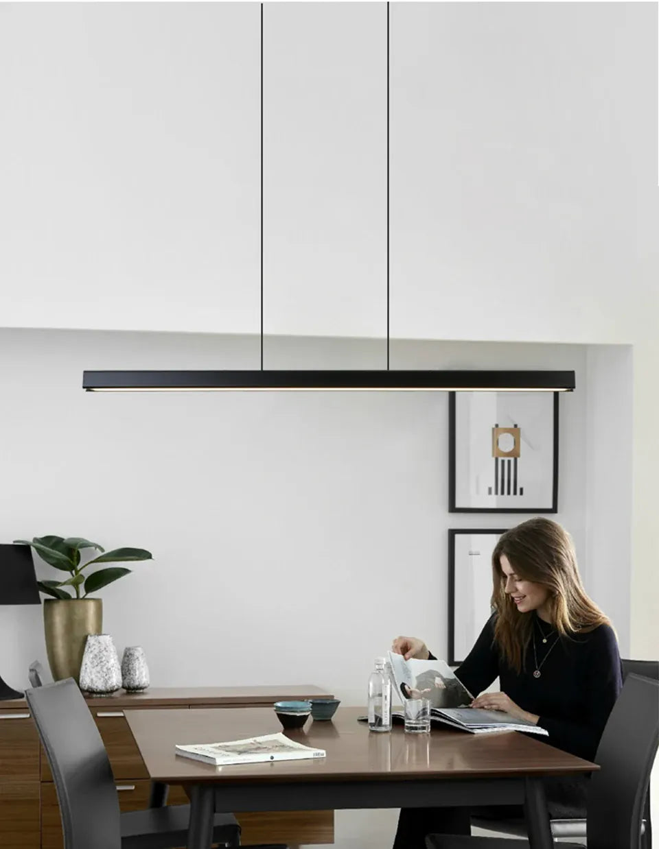 Verthara Premium Nordic LED Bar Pendant Light Dimmable 3 Colours