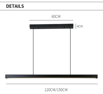 Verthara Premium Nordic LED Bar Pendant Light Dimmable 3 Colours