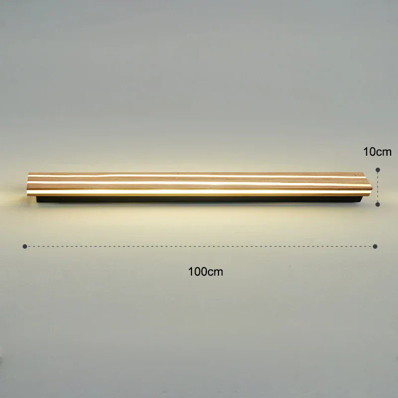 Verthara Premium Nordic LED Wall Sconce - Indoor Wall Mounted - Up and Down Lighting - Wooden Design - Adjustable Warm/Cool Tones - Energy Efficient