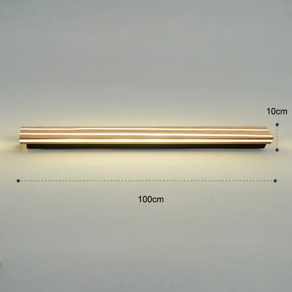 Verthara Premium Nordic LED Wall Sconce - Indoor Wall Mounted - Up and Down Lighting - Wooden Design - Adjustable Warm/Cool Tones - Energy Efficient