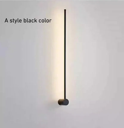 Verthara Premium Nordic Minimalist Long LED Wall Light A style black color / 40cm 8w / dimmable with remote