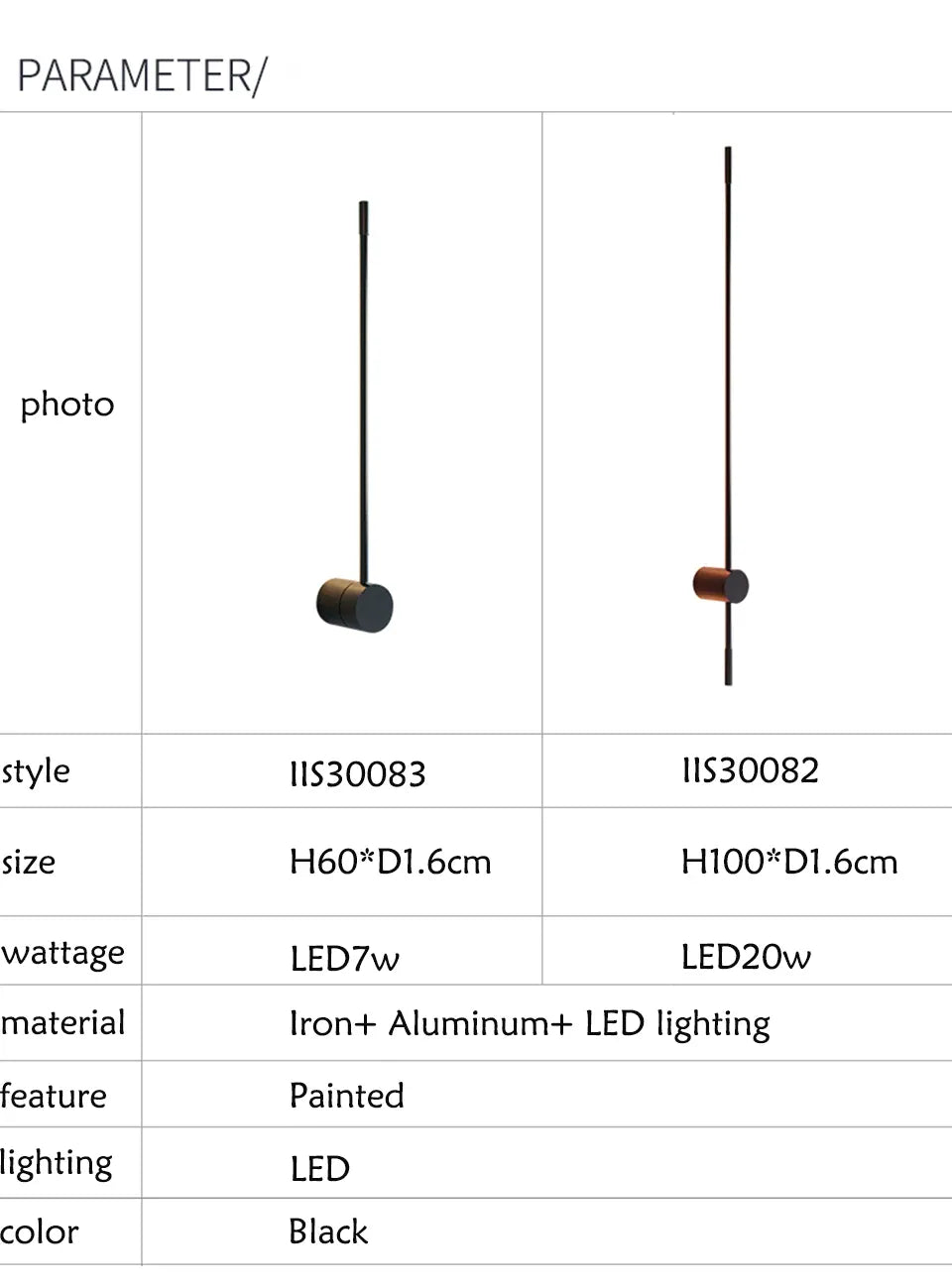 Verthara Premium Nordic Minimalist Long LED Wall Light