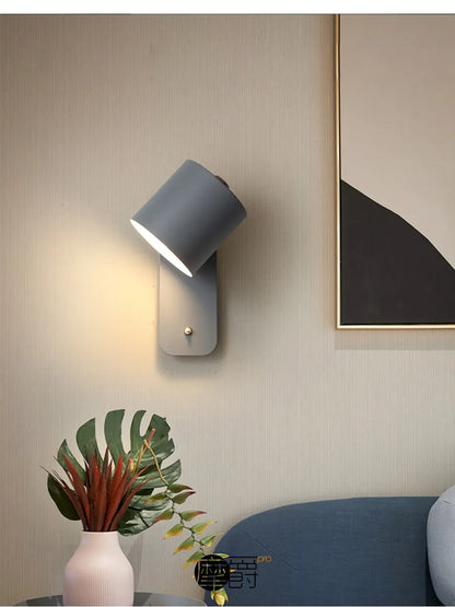 Verthara Premium Nordic Rotatable Bedside Wall Light with Switch