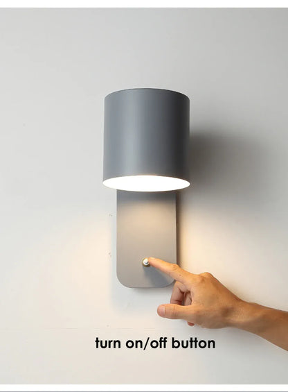Verthara Premium Nordic Rotatable Bedside Wall Light with Switch