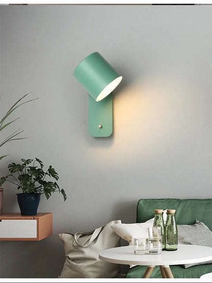 Verthara Premium Nordic Rotatable Bedside Wall Light with Switch
