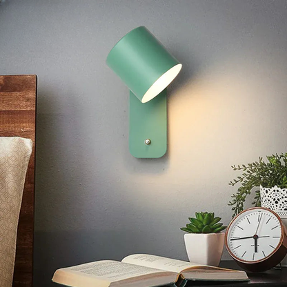Verthara Premium Nordic Rotatable Bedside Wall Light with Switch