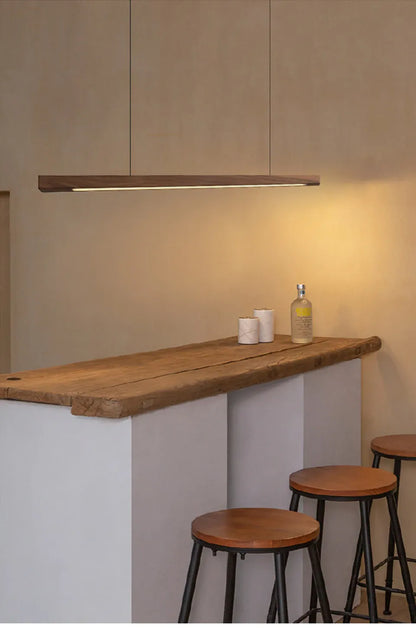Verthara Premium Nordic Solid Wood Long Pendant Light