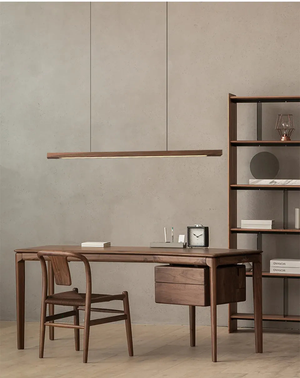 Verthara Premium Nordic Solid Wood Long Pendant Light