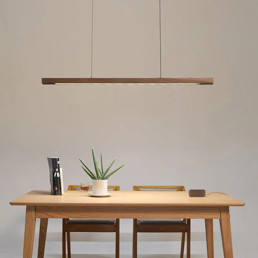Verthara Premium Nordic Solid Wood Long Pendant Light
