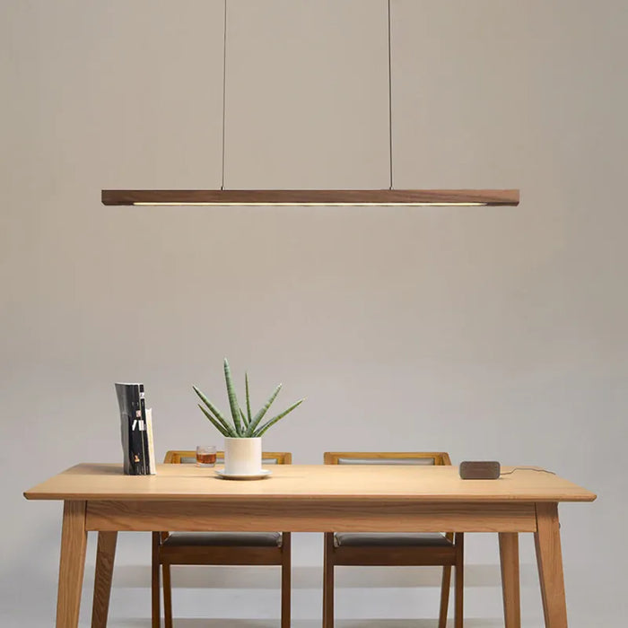 Verthara Premium Nordic Solid Wood Long Pendant Light