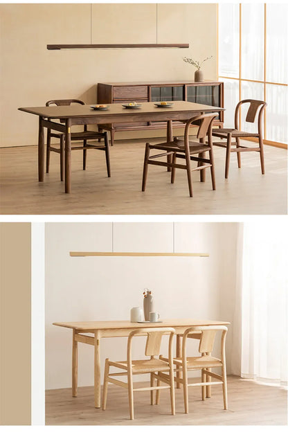 Verthara Premium Nordic Solid Wood Long Pendant Light