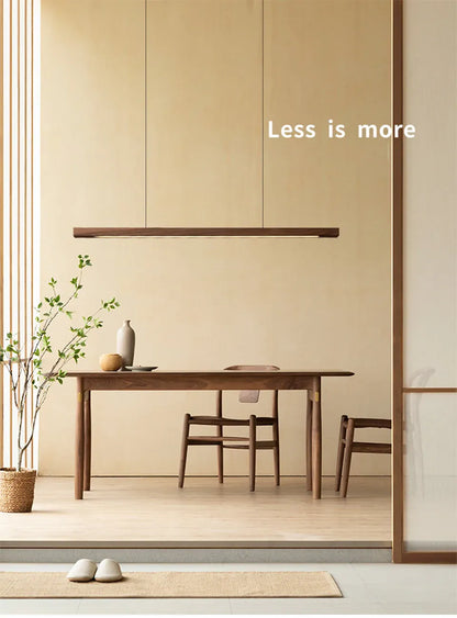 Verthara Premium Nordic Solid Wood Long Pendant Light