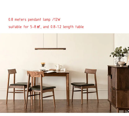 Verthara Premium Nordic Solid Wood Long Pendant Light