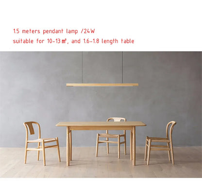 Verthara Premium Nordic Solid Wood Long Pendant Light