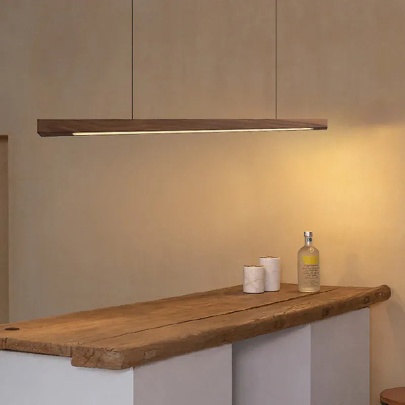 Verthara Premium Nordic Solid Wood Long Pendant Light