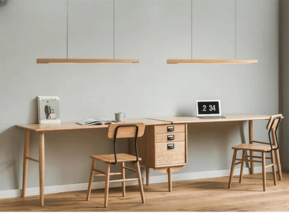 Verthara Premium Nordic Solid Wood Long Pendant Light
