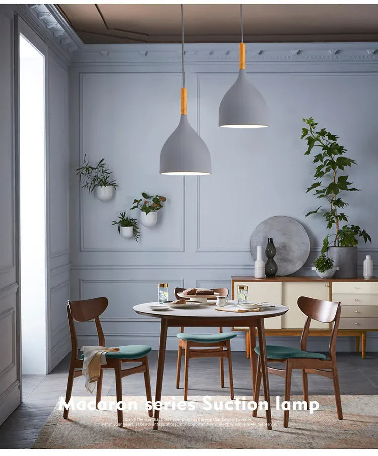 Verthara Premium Nordic Solid Wood Pendant Light