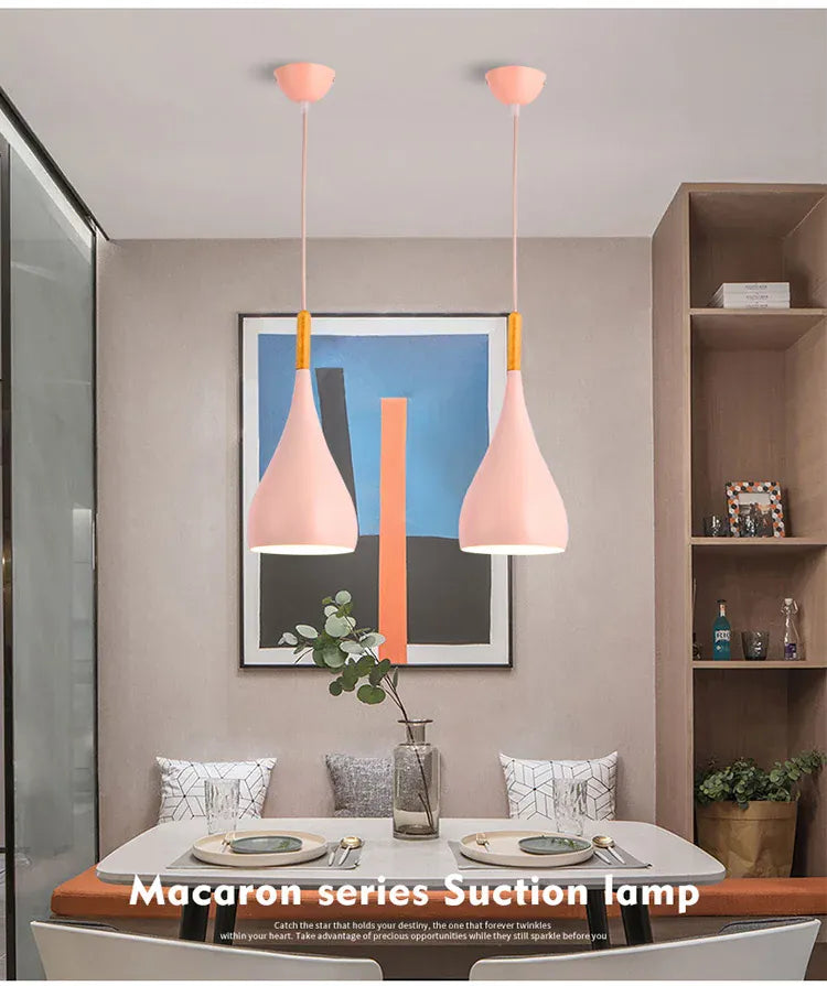 Verthara Premium Nordic Solid Wood Pendant Light