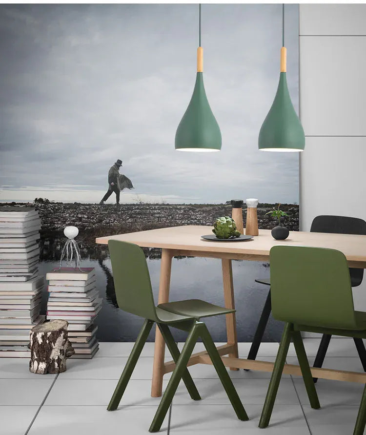 Verthara Premium Nordic Solid Wood Pendant Light