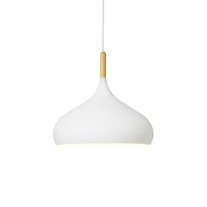 Verthara Premium Nordic Solid Wood Pendant Light C style white / Black power cord