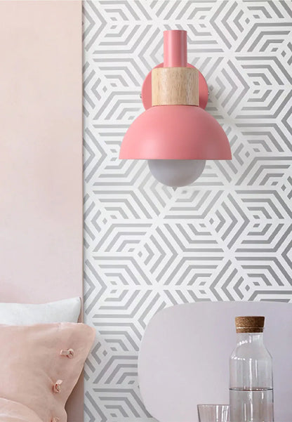 Verthara Premium Nordic Wooden Bedside Wall Sconce