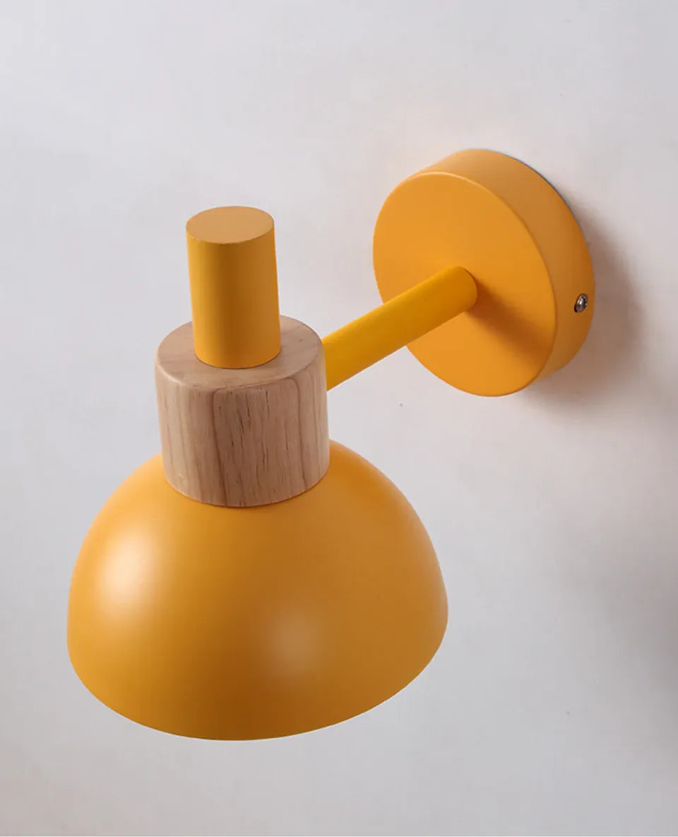 Verthara Premium Nordic Wooden Bedside Wall Sconce