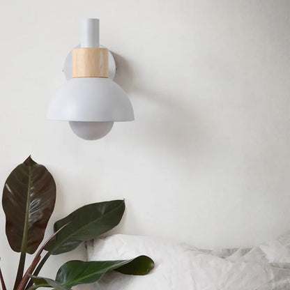 Verthara Premium Nordic Wooden Bedside Wall Sconce