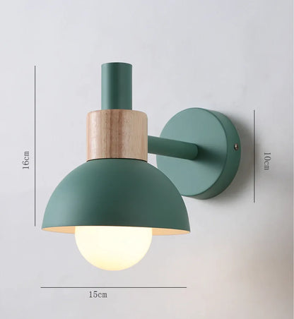 Verthara Premium Nordic Wooden Bedside Wall Sconce
