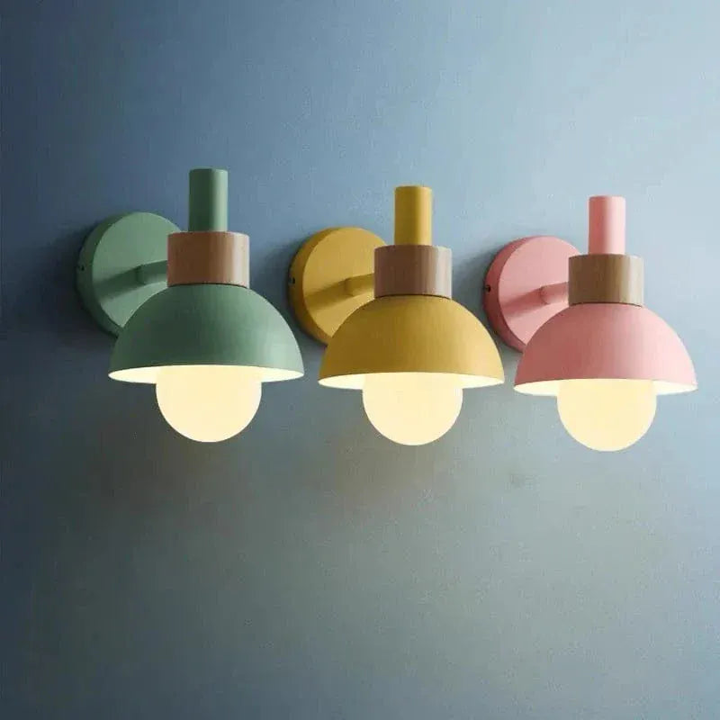 Verthara Premium Nordic Wooden Bedside Wall Sconce