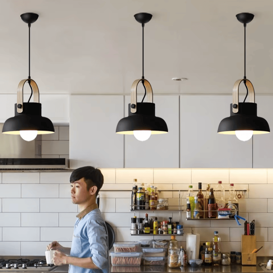 Verthara Premium Nordic Wooden Pendant Light