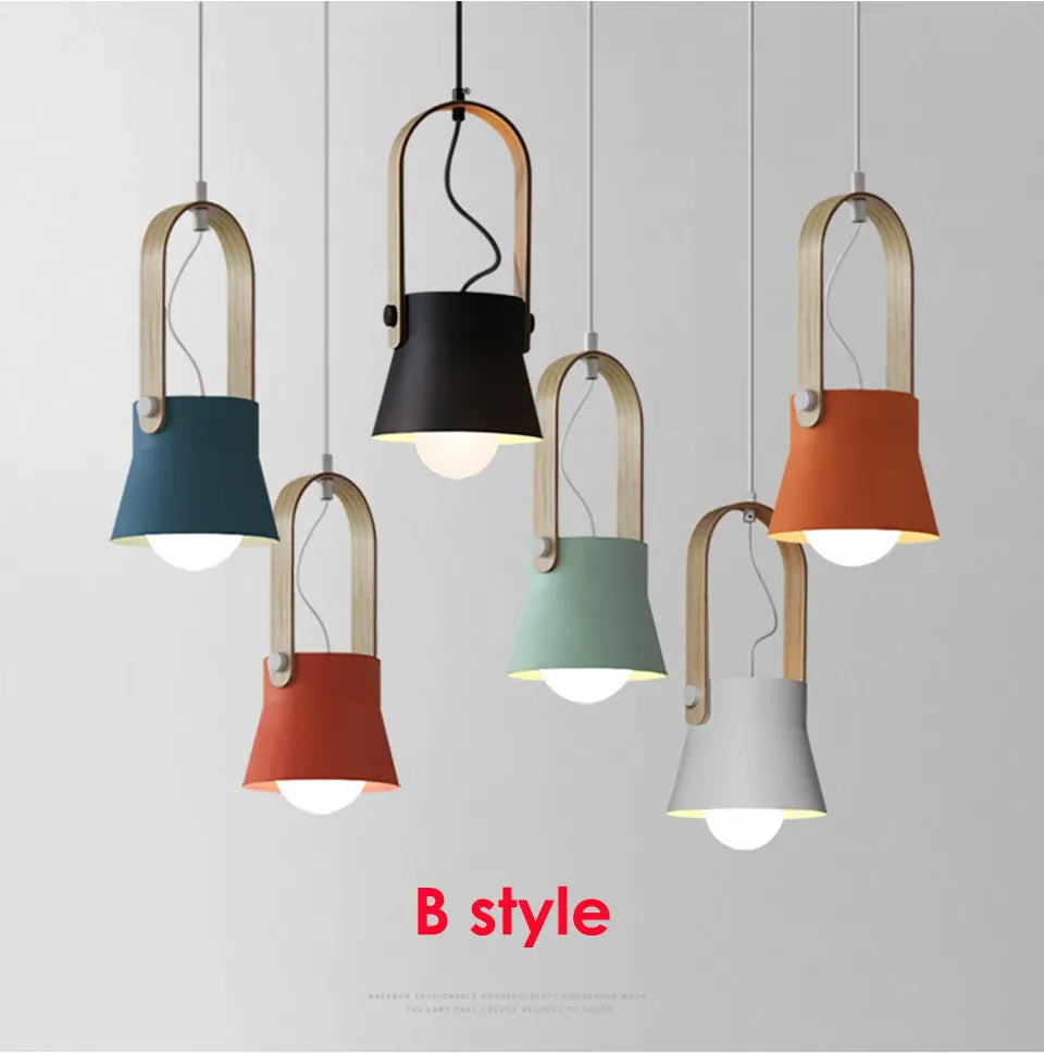 Verthara Premium Nordic Wooden Pendant Light