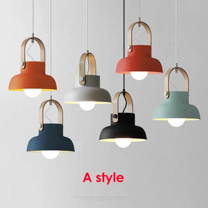 Verthara Premium Nordic Wooden Pendant Light