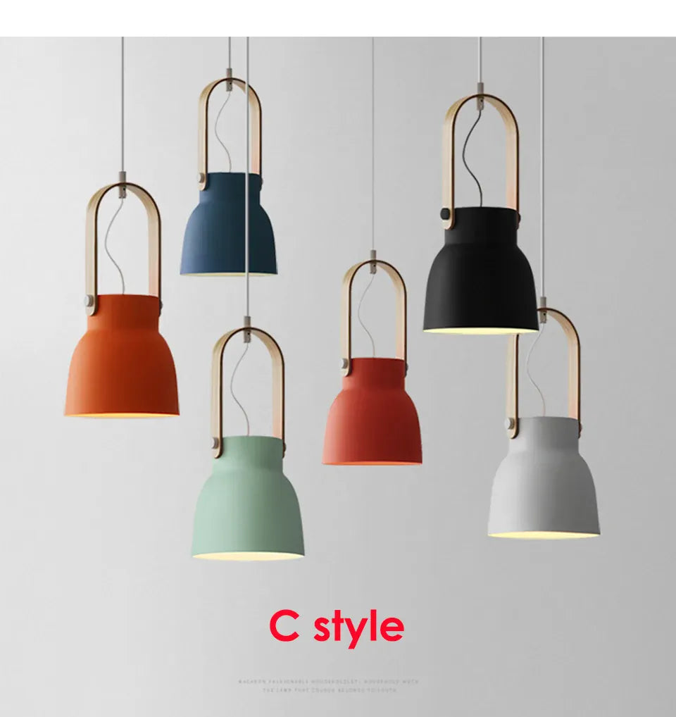 Verthara Premium Nordic Wooden Pendant Light
