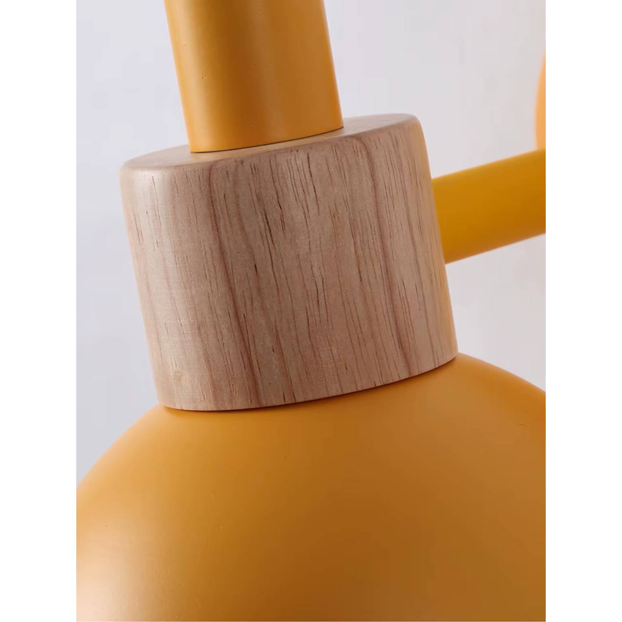 Verthara Premium Nordic Wooden Wall Sconce - Modern LED Wall Lamp in Green, Orange, and White for Home and Restaurant Decor