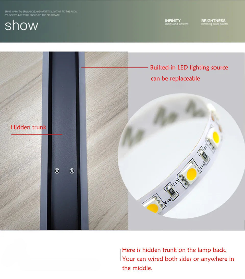 Verthara Premium Outdoor Long Strip LED Wall Light