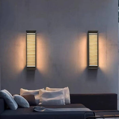 Verthara Premium Outdoor Waterproof Stainless Steel LED Wall Lights – Black Cubical Wall Sconces for Pathways and Garages