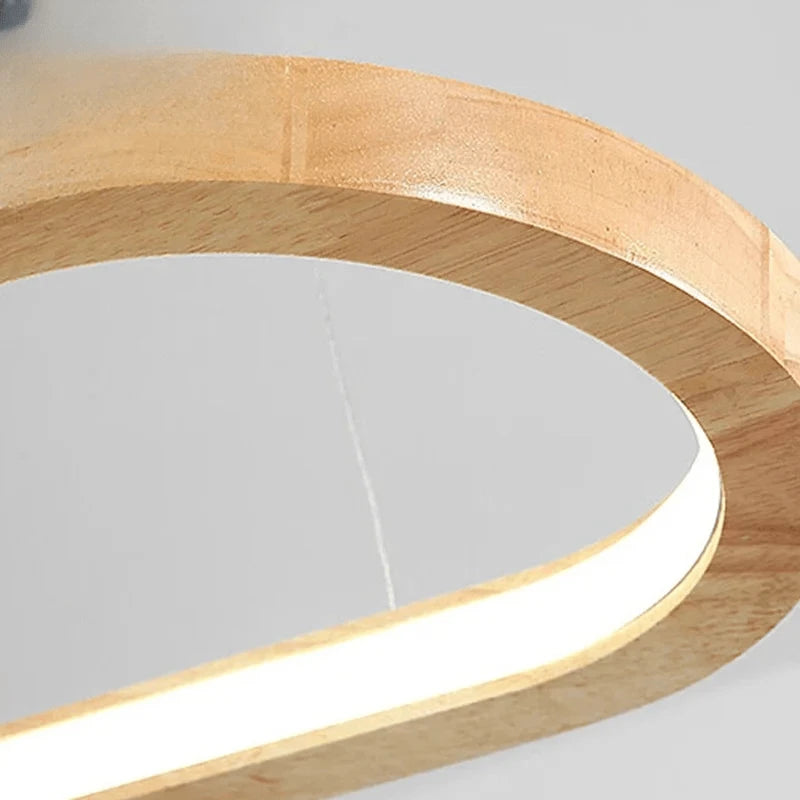 Verthara Premium Oval Solid Wood Pendant Light