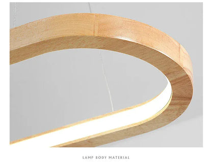 Verthara Premium Oval Solid Wood Pendant Light