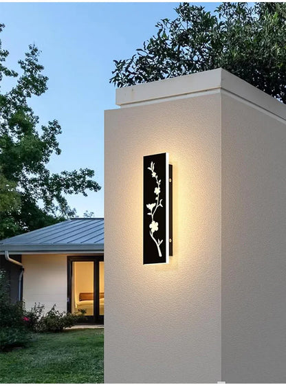 Verthara Premium Peach Blossom Waterproof Outdoor Wall Light