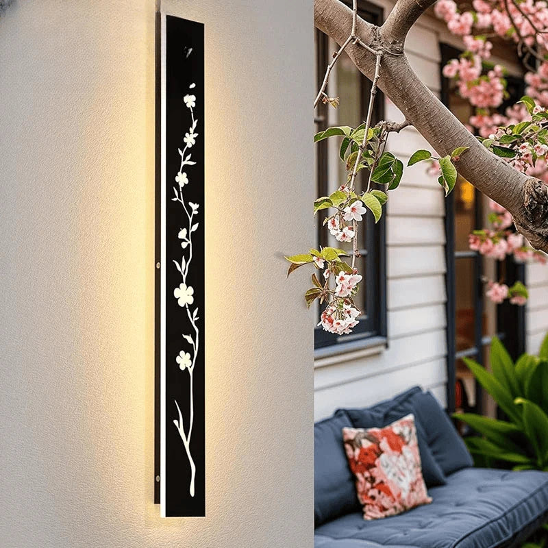 Verthara Premium Peach Blossom Waterproof Outdoor Wall Light
