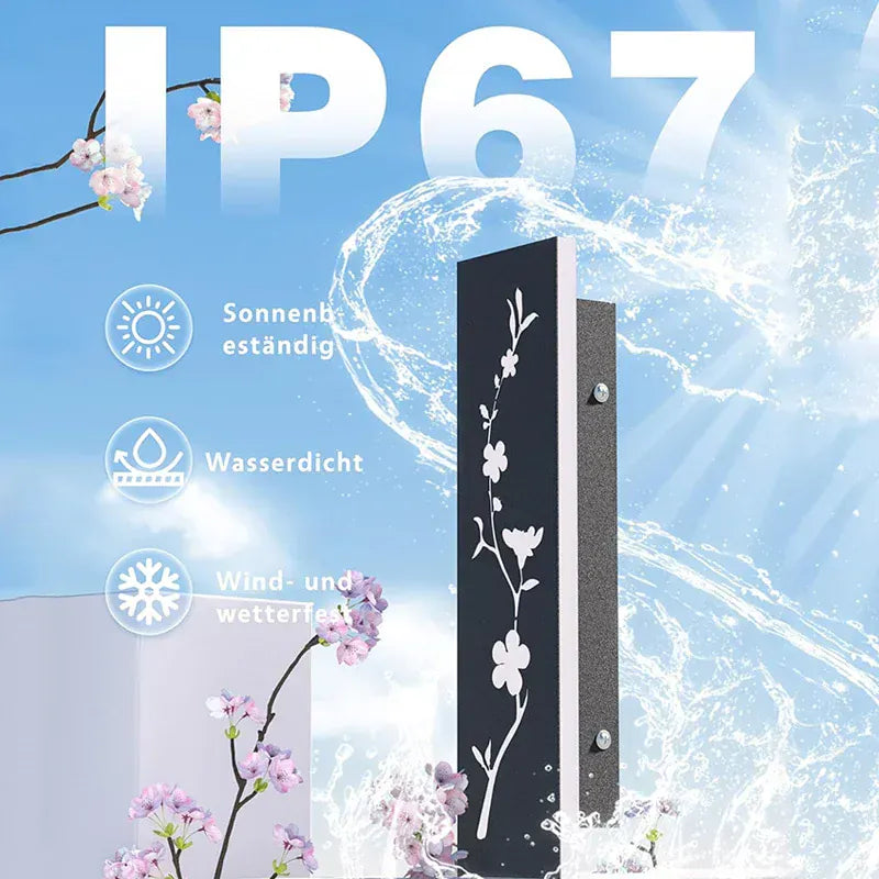 Verthara Premium Peach Blossom Waterproof Outdoor Wall Light