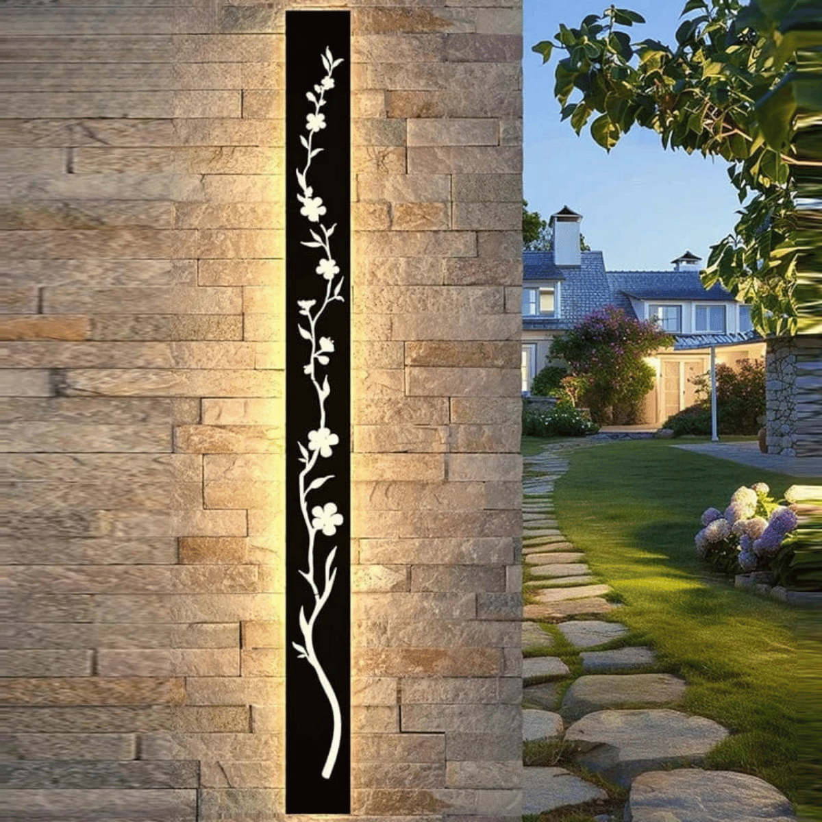 Verthara Premium Peach Blossom Waterproof Outdoor Wall Light