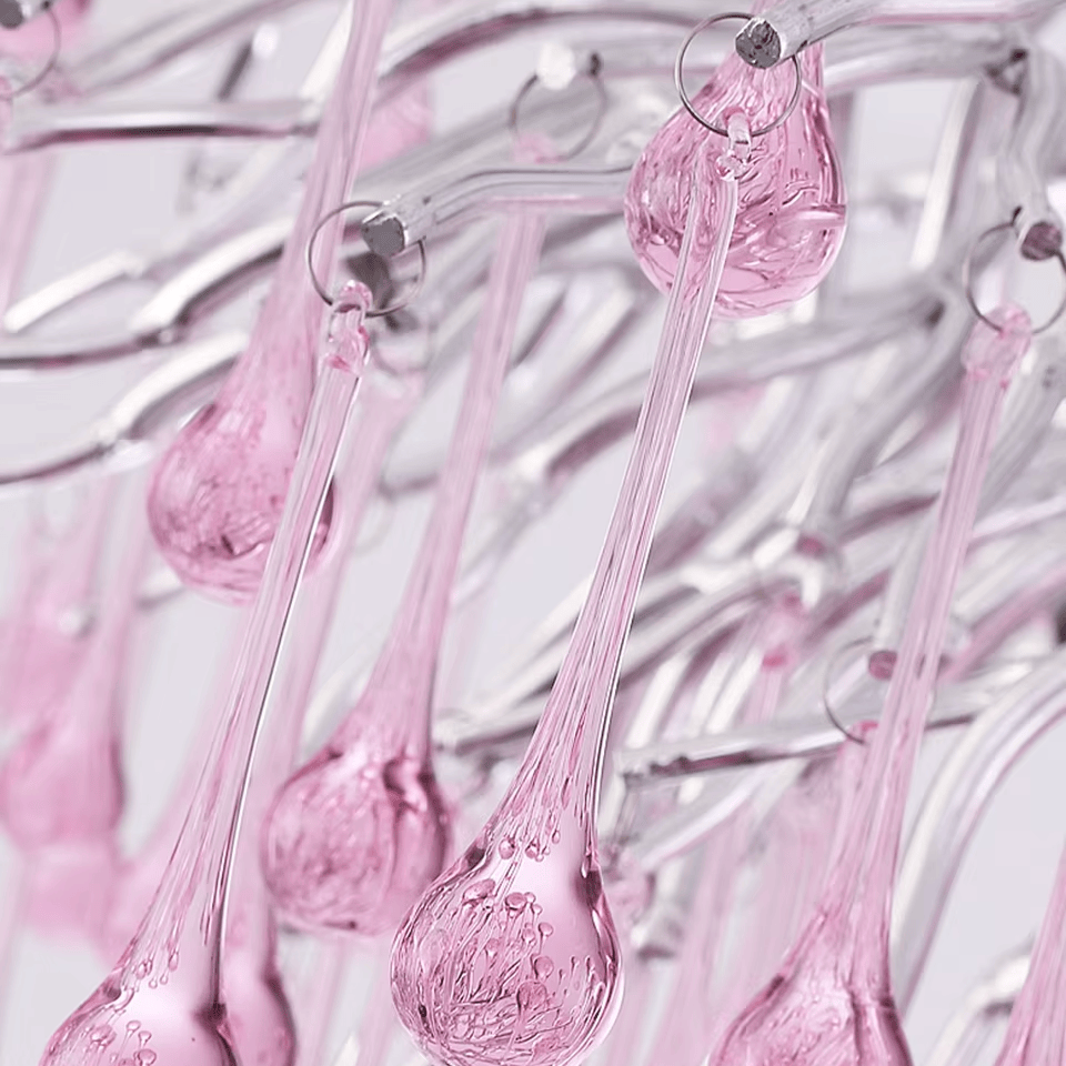 Verthara Premium Pink Crystal Princess Room Chandelier