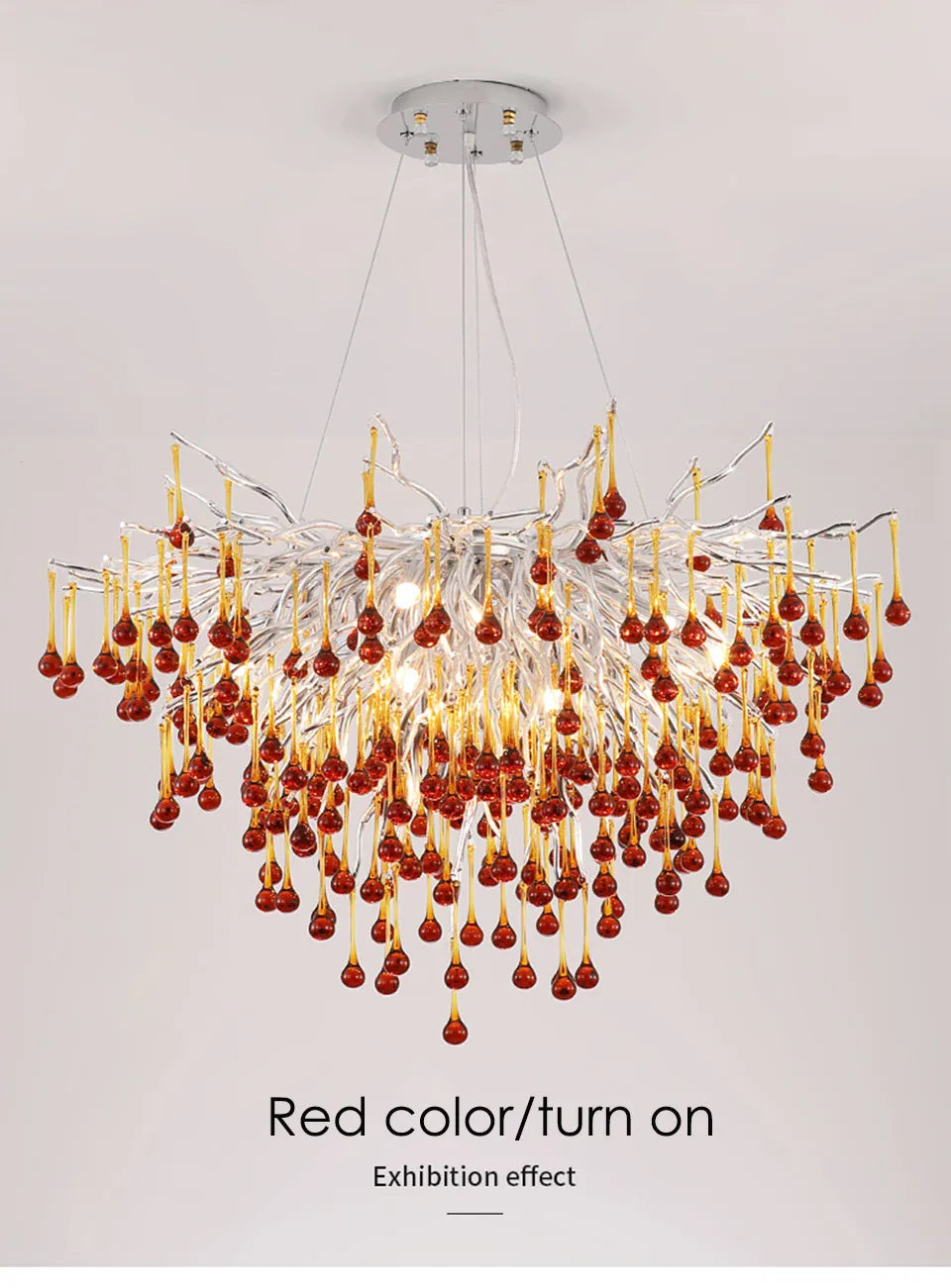 Verthara Premium Pink Crystal Princess Room Chandelier