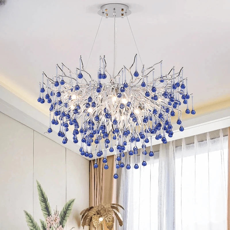 Verthara Premium Pink Crystal Princess Room Chandelier