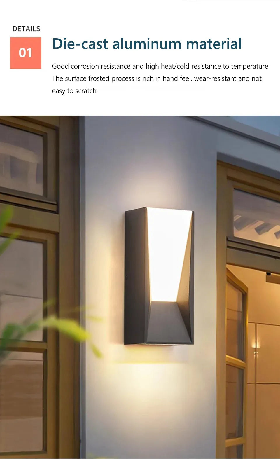 Verthara Premium PIR Sensor Outdoor Wall Light