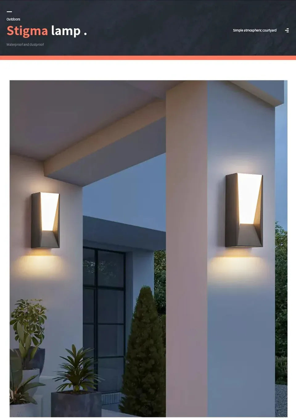 Verthara Premium PIR Sensor Outdoor Wall Light