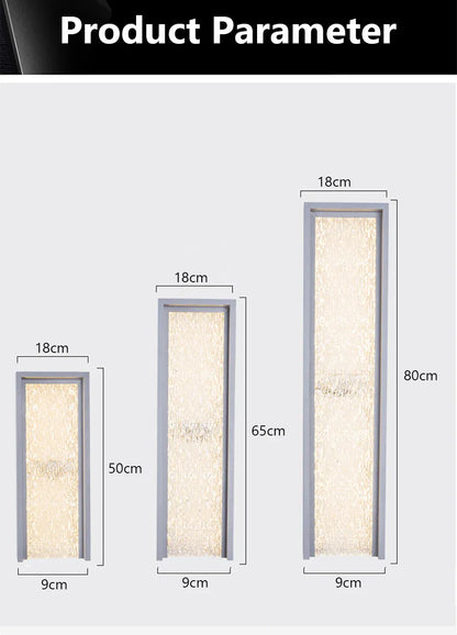 Verthara Premium Rectangle Outdoor Wall Sconce
